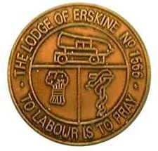 Lodge Erskine Number 1566 token