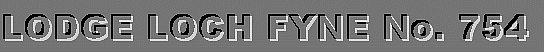 Lodge Loch Fyne number 754