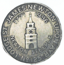 Lodge St James Number 125 Token