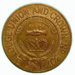 Lodge Union and Crown Number 317 Token